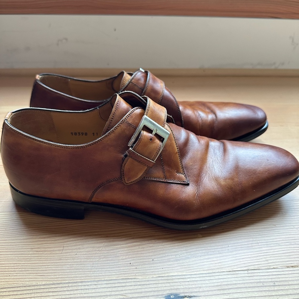 Magnanni Men's Monk Strap Dress Shoes